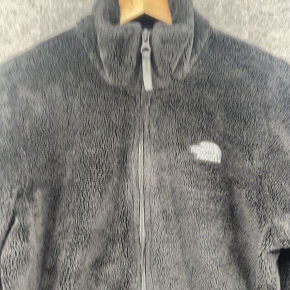 The North Face Osito Jacket Womens Medium Black Oso Soft Fleece Full Zipper Logo - Picture 2 of 13